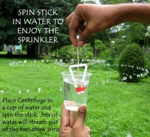 Straw sprinkler pump - Toys from Trash by Arvind Gupta