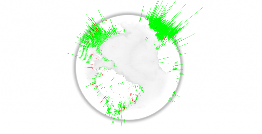 WebGL Globe for 3D Geographic data visualization - Sebastian Waack