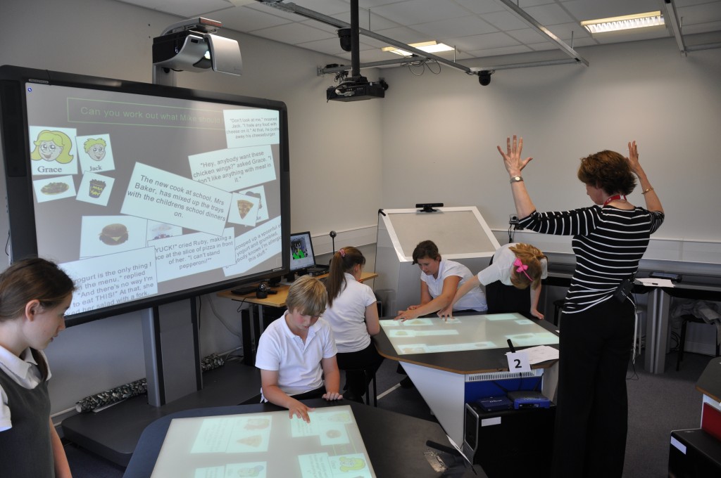 Classroom of the future with multitouch desks Sebastian